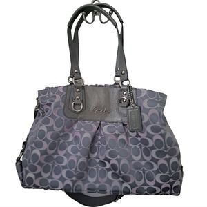 COACH Ashley Sig Sateen Large Satchel Handbag Purse No. A1375-F18450